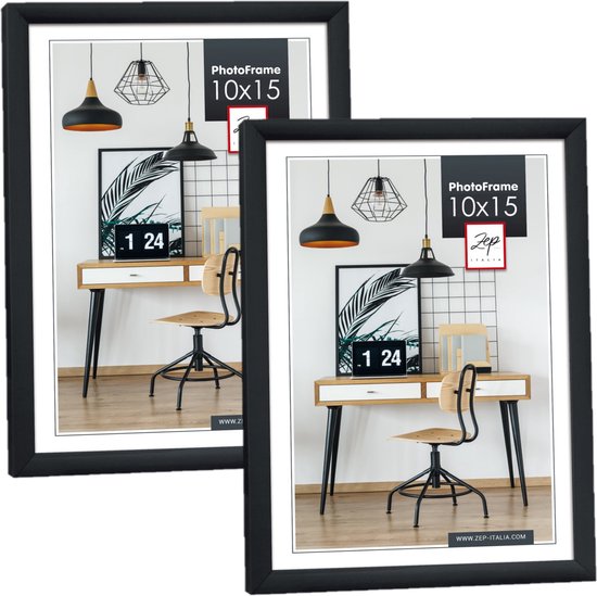 New Easy fotolijst - kunststof - 10×15 cm - Zwart
