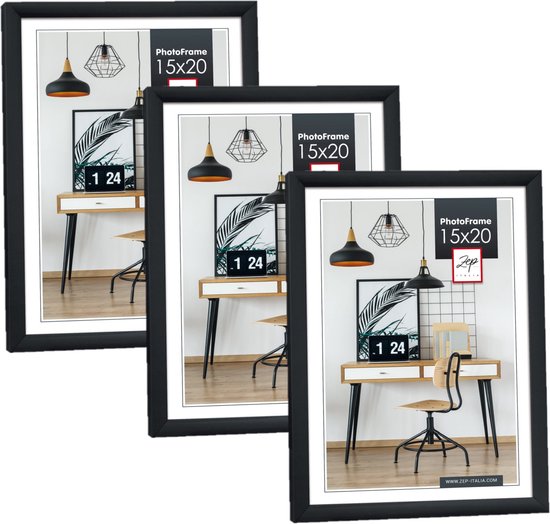 New Easy fotolijst - kunststof - 15×20 cm - Zwart
