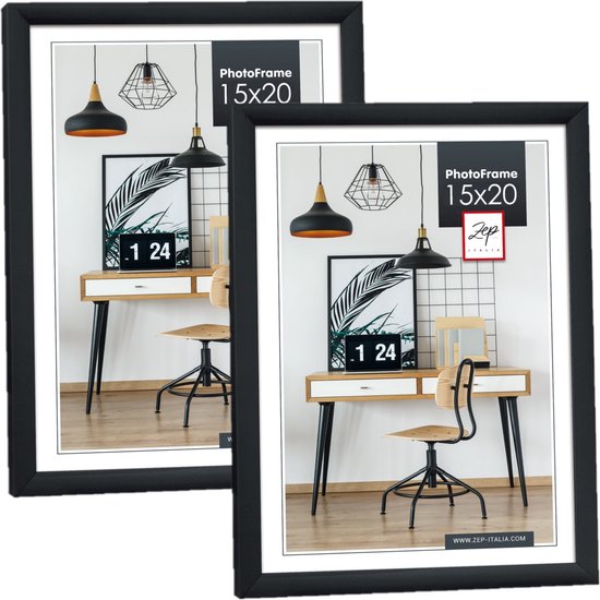 New Easy fotolijst - kunststof - 15×20 cm - Zwart