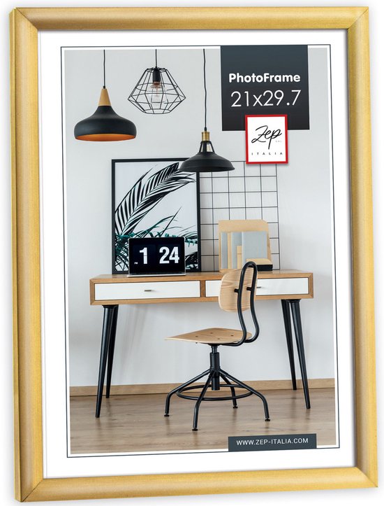 Zep New Easy fotolijst - kunststof A4 21×29,7 cm - Goud