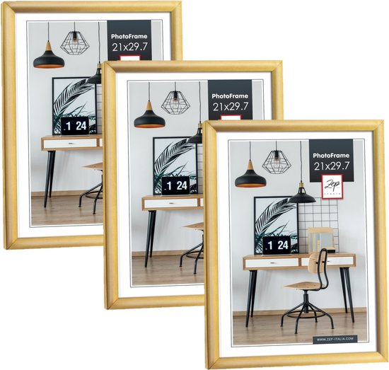 Zep New Easy fotolijst - kunststof A4 21×29,7 cm - Goud