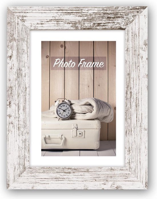 Zep Nelson fotolijst - hout 20×30 cm - wit/bruin