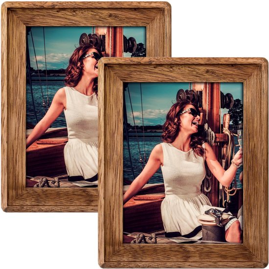 Houten fotolijst - 10×15 cm - Bruin