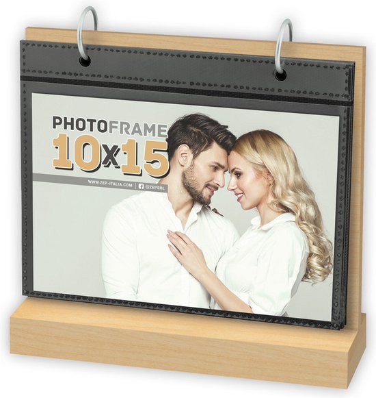 Zep fotokalender - Leinster horizontaal - bruin - 12 insteekbladen - 10×15 cm