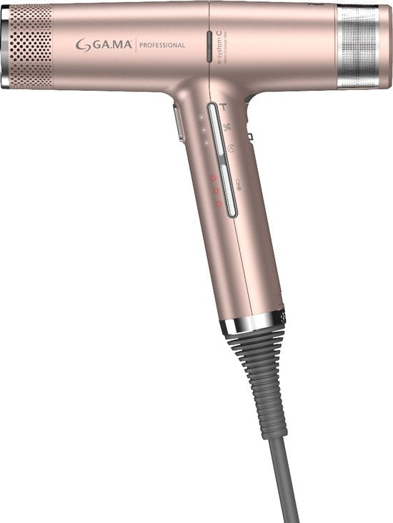 GA.MA iQ3 Perfetto föhn - PH6080.PK - 1600 W - 110.000 rpm - ionisatie - 4 warmtestanden - turbo - LCD - Rose gold