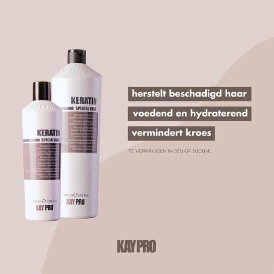 KayPro keratine shampoo - droog en beschadigd haar - 1000 ml