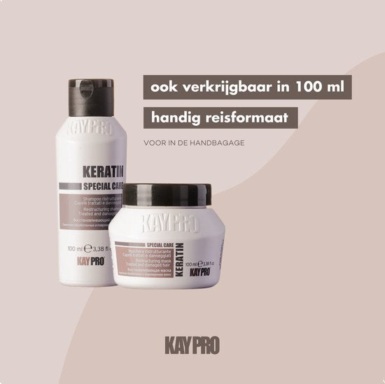 KayPro keratine shampoo - droog en beschadigd haar - 1000 ml