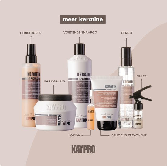KayPro keratine shampoo - droog en beschadigd haar - 1000 ml