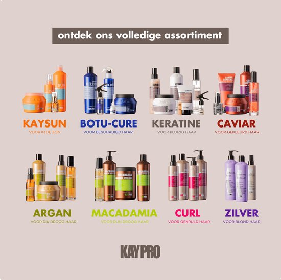 KayPro keratine haarmasker - droog en beschadigd haar - 500 ml