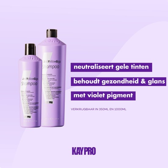 KayPro zilvershampoo - Gigs No Yellow - 1000 ml