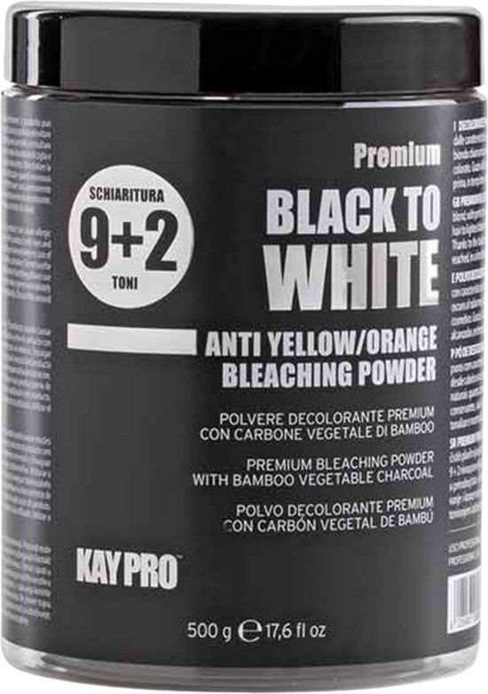 KayPro Black To White ontkleuringspoeder - 9+2 tonen - 500 gram