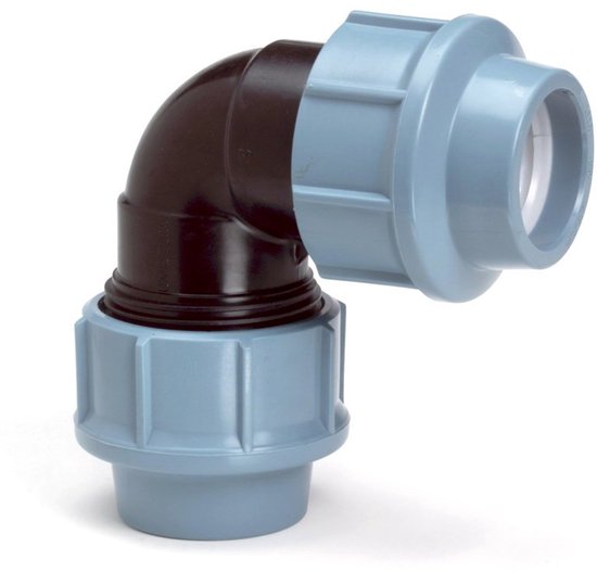 Tyleen coupling - 90° elbow with 2× compression - 32 mm