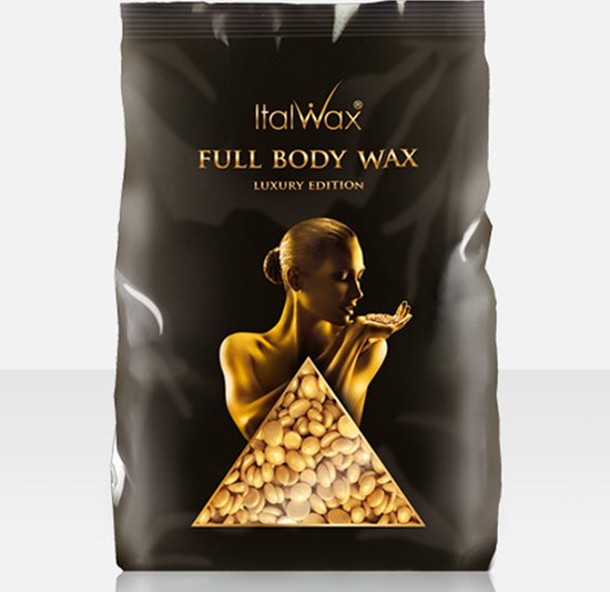 Italwax film wax bonen - hard wax voor volledige lichaamsontharing - 1 kg - Gold