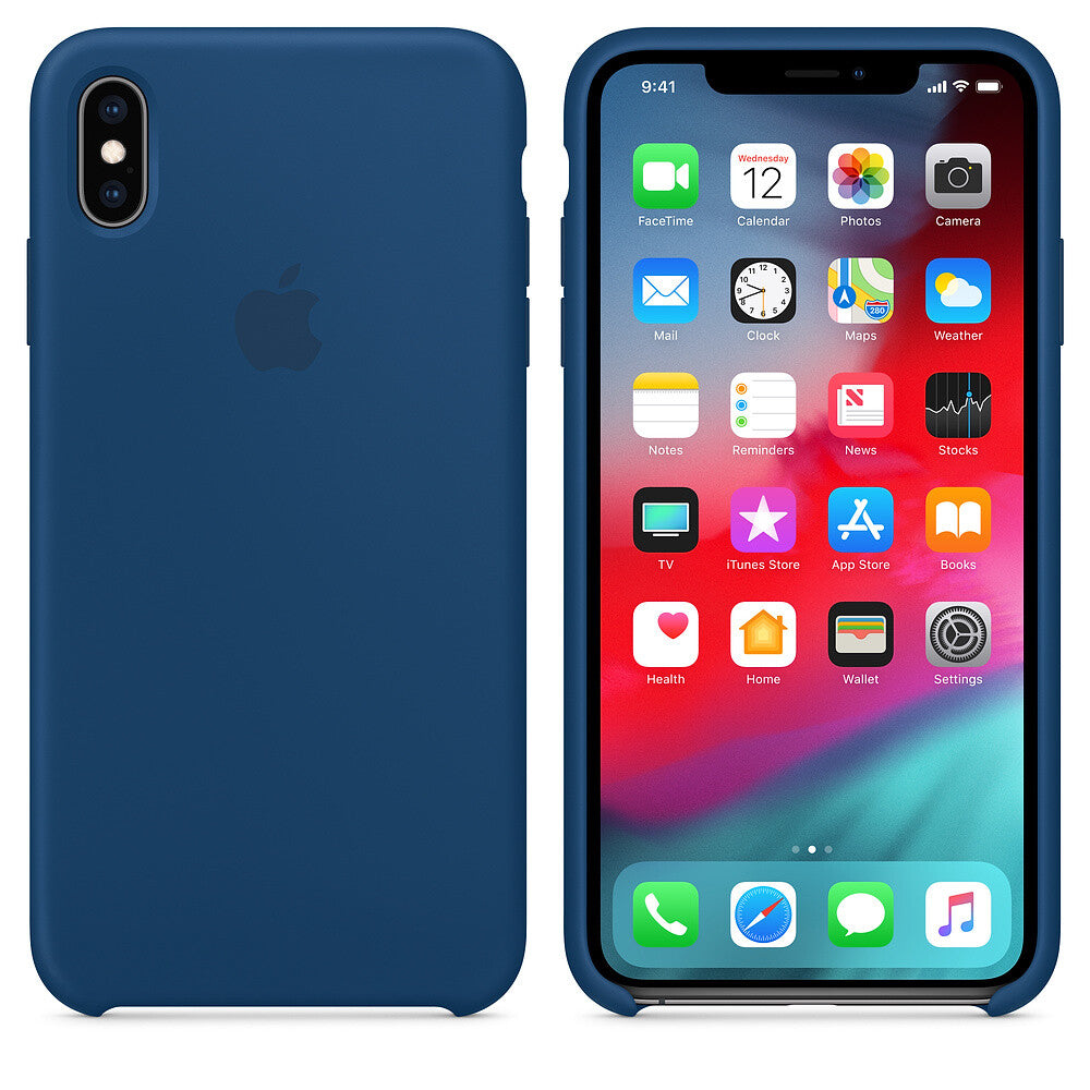 Apple iPhone Xs Max Silicone Case - Horizonblauw