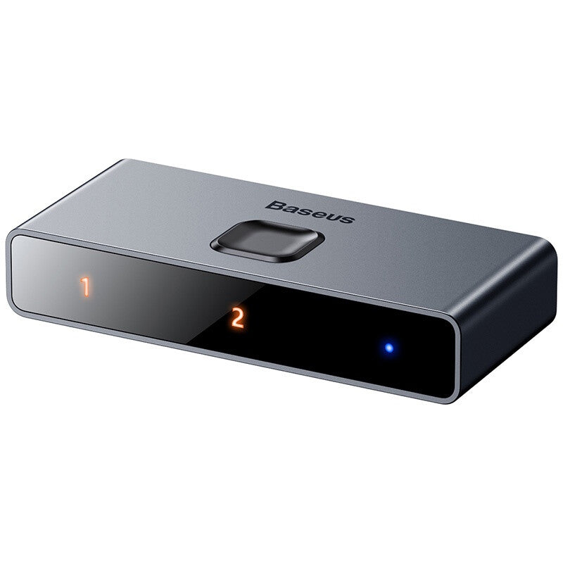 Baseus Matrix HDMI Splitter - HDMI-verdeelstuk voor tv/monitor - Grijs