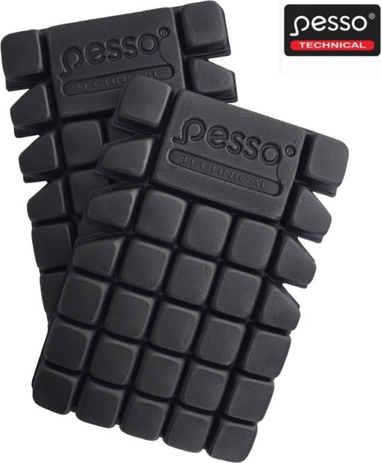 Pesso kniekussens werkbroek - kniebeschermers one size - Zwart