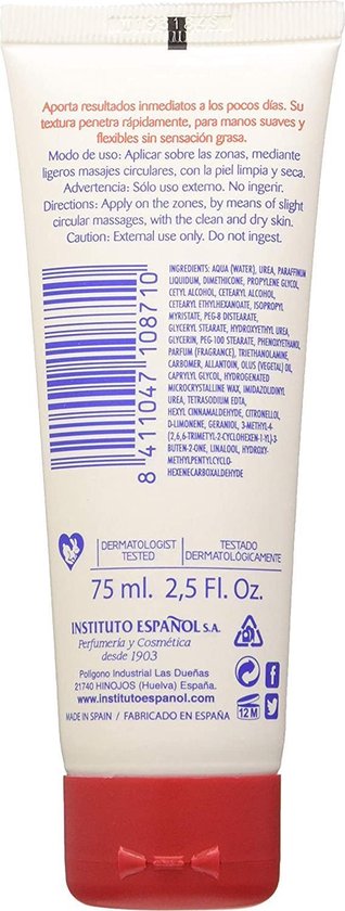 Instituto Español urea crème - 20% - droge gebarsten huid - 75 ml