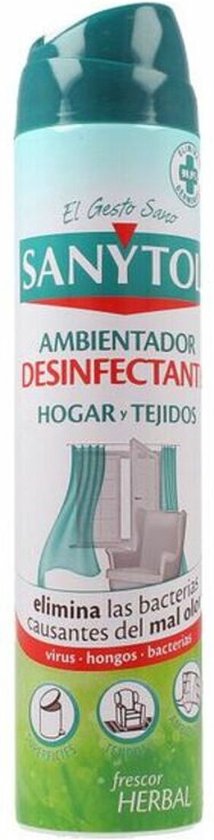 Sanytol luchtverfrisserspray - ontsmettingsmiddel - 300 ml