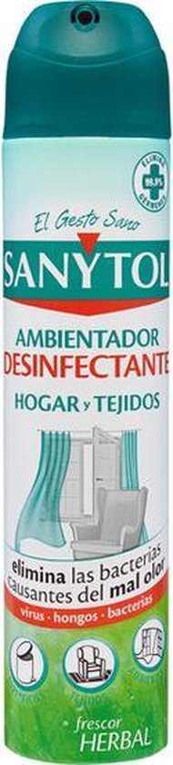 Sanytol luchtverfrisserspray - ontsmettingsmiddel - 300 ml