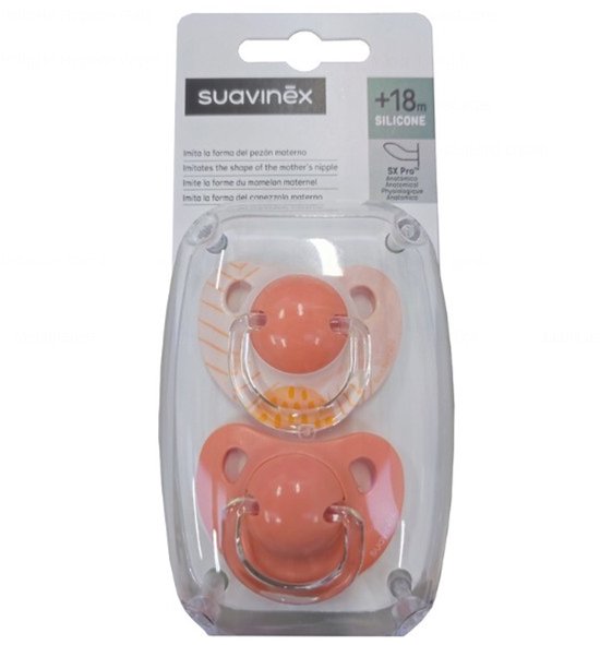 Suavinex fopspeen - anatomisch siliconen - 18+ maanden