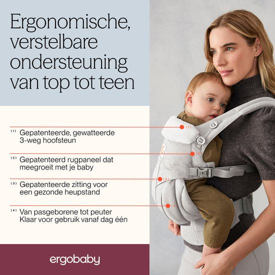 Ergobaby Omni 360 draagzak - baby - Pure Black