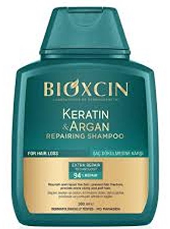 Bioxcin keratine & arganolie shampoo - tegen haaruitval en beschadigd haar - herstellend - 300 ml