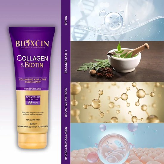 Bioxcin haarconditioner - collageen & biotine volume - 250 ml