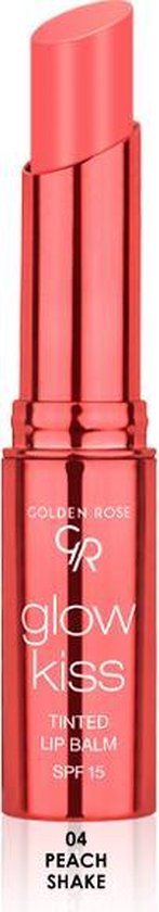 Golden Rose Glow Kiss lippenbalsem - tinted met hyaluronzuur - 04 Peach Shake