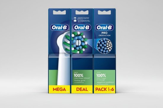 Oral-B Pro Cross Action opzetborstels set van 6