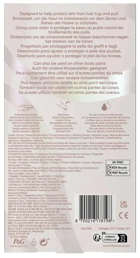 Gillette Venus Intimate trimmer - voor de intieme zone - bikinilijn