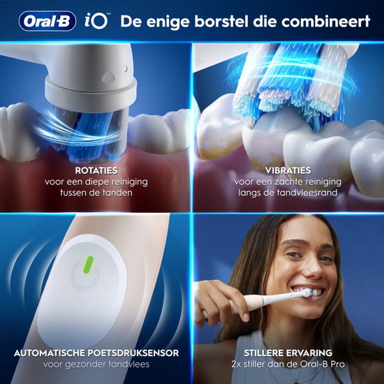 Oral-B iO 2 electric toothbrush - with travel case - Calm Pink