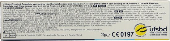 Fixodent kleefpasta - Complete Fresh - 70 gram