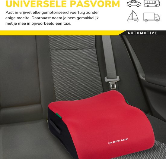 Dunlop stoelverhoger - 15×31×39 cm - kunststof - Rood