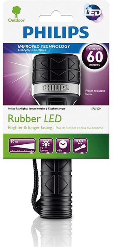 Philips Everyday LED zaklamp - outdoor SFL5200 - Zwart