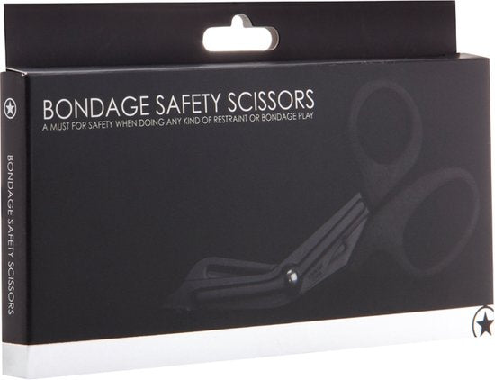 Bondage veiligheidsschaar - Zwart