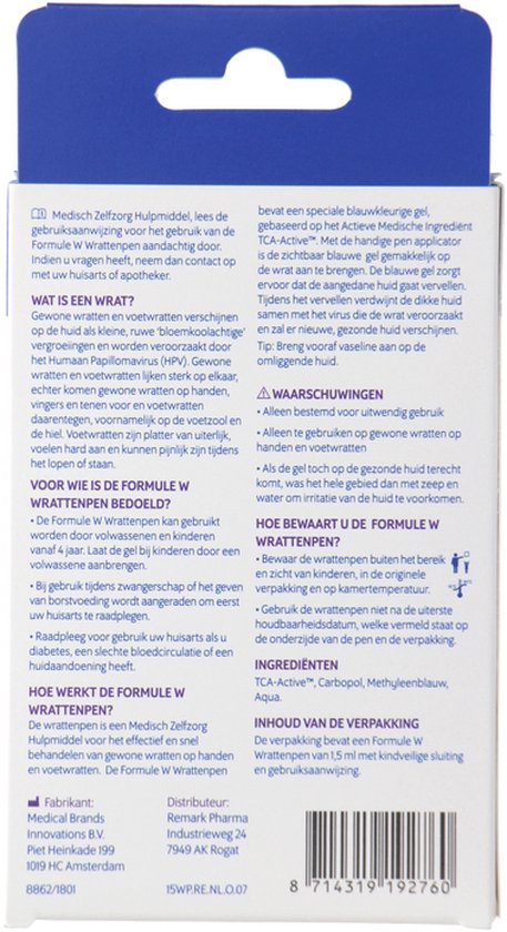 Formule W wrattenpen - 1,5 ml