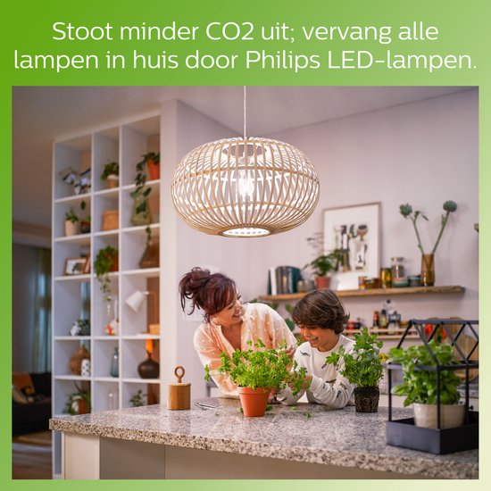 Philips LED lamp - kogellamp E27 25W 2700K - helder glas