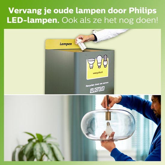 Philips LED lamp - kogellamp E27 25W 2700K - helder glas
