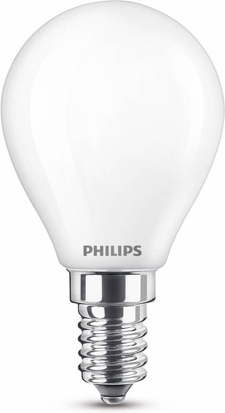 Philips LED lamp - kogellamp E14 - warmwit 2700K 40W - mat glas