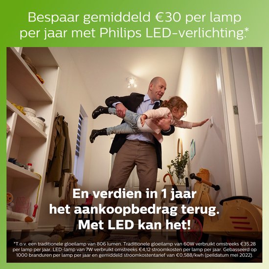 Philips LED bulb - T25 cooker hood bulb with E14 fitting - warm white 2700K - 40W - clear glass