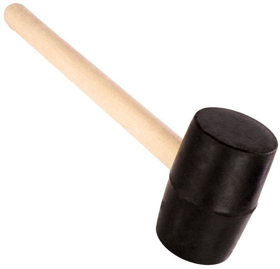 Camping set van 9 - hamer haringen touw haringtrekker - metaal