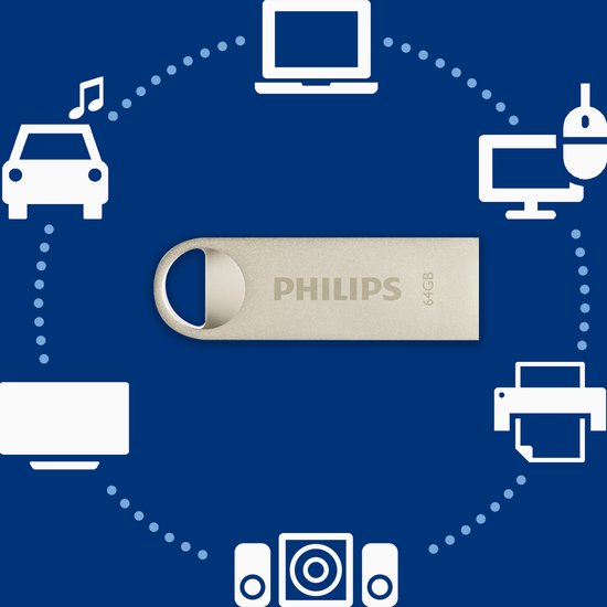 Philips USB-stick Moon - USB 2.0 64 GB - FM64FD160B