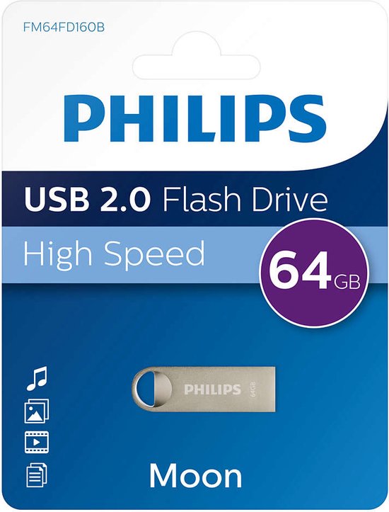 Philips USB-stick Moon - USB 2.0 64 GB - FM64FD160B