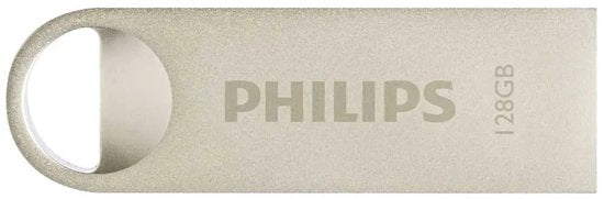 Philips Moon Edition USB stick - 128 GB USB 2.0 - aluminium sleutelring