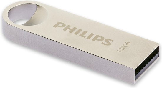 Philips Moon Edition USB stick - 128 GB USB 2.0 - aluminium sleutelring