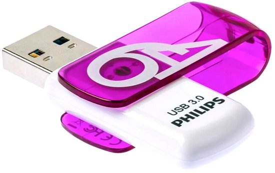 Philips FM64FD00B USB-stick - USB 3.0 64 GB - Vivid - Paars