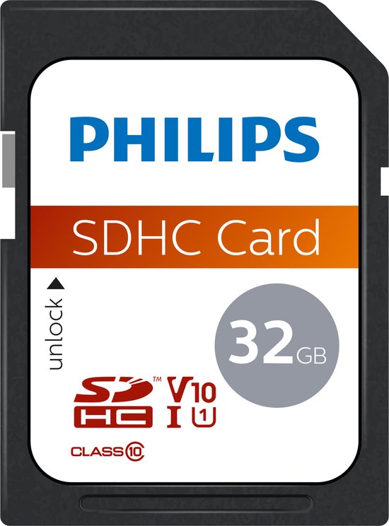 Philips FM32SD45B SDHC kaart - 32 GB - Class 10 - UHS-I U1