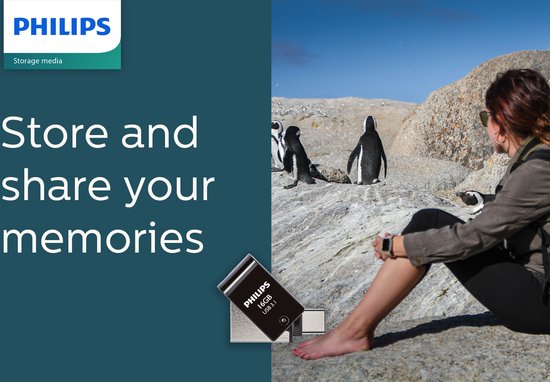 Philips USB-stick - 2-in-1 USB 3.1/USB-C - 16 GB - FM16DC152B