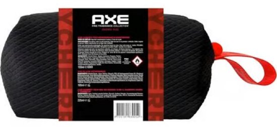 Axe Fine Fragrance geschenkset - Cherry Fizz - aftershave / douchegel / deospray in toilettas