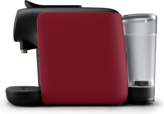 Philips L'OR Barista Sublime koffiecupmachine LM9012/50 - inclusief 9 espresso en barista capsules - Zwart en rood